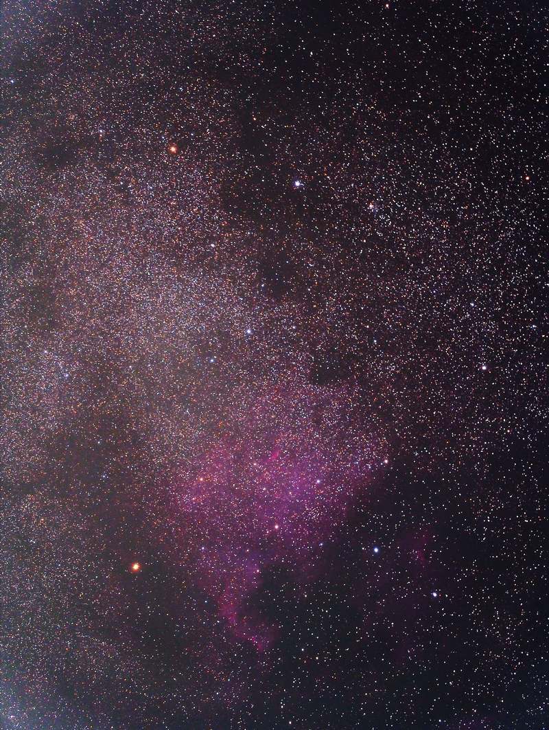 北アメリカ星雲付近 E-M5II ヤビツ