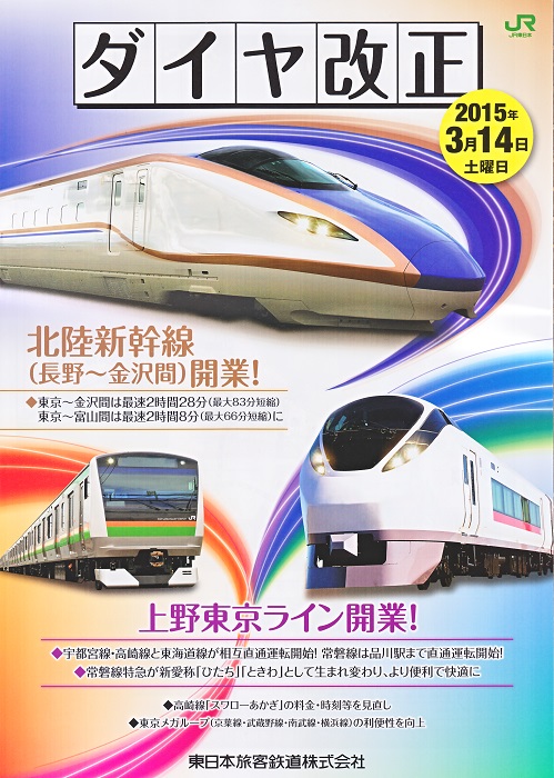 東北新幹線 上野駅工事のパンフレット