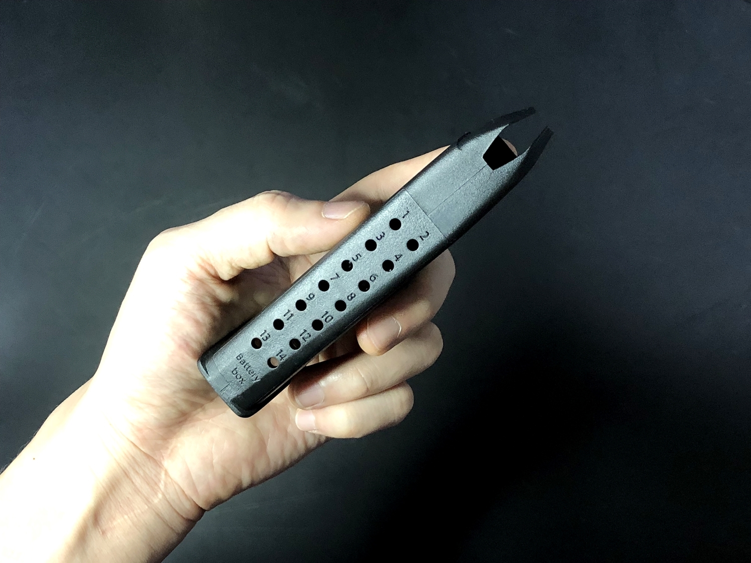 2 TMC GLOCK MAGAZINE STYLE CR123A BATTERY CASE グロック マガジン スタイル 電池ケース SUREFIRE SF123A 純正電池!! 購入 開封 取付 レビュー!!