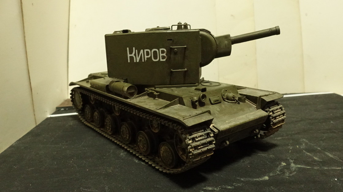 タミヤのミリタリーミニチュアシリーズ No.063 ソビエト重戦車KV-IIギガント その３